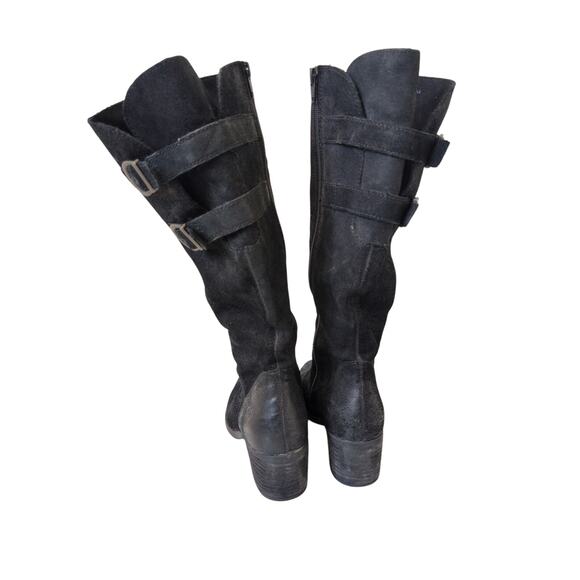 Born Bley Boot Black Suede Size 6.5 - Picture 4 of 8